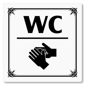 WC, 118x118mm, bílá, Nebraska